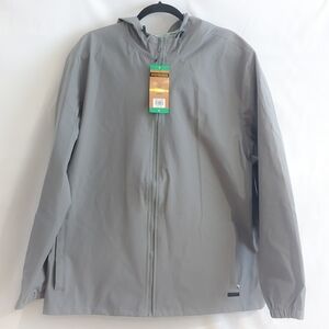 Voyager Gray Water Resistant Full Zip Jacket With Zip Pockets Size XL NWT